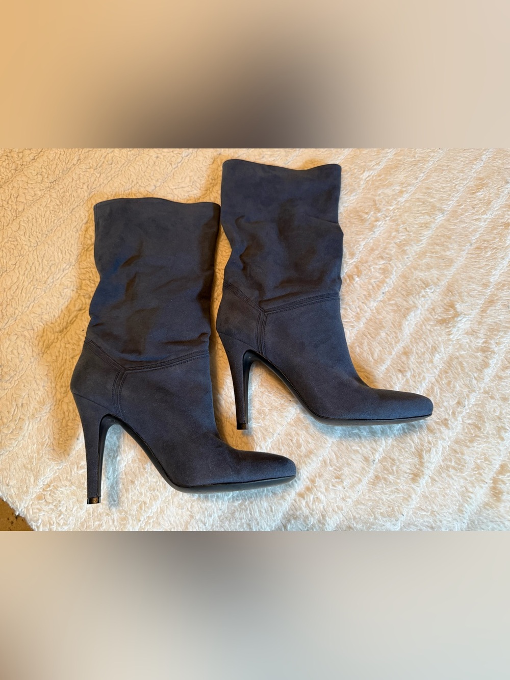Stella McCartney Storm Blue Suede Boots